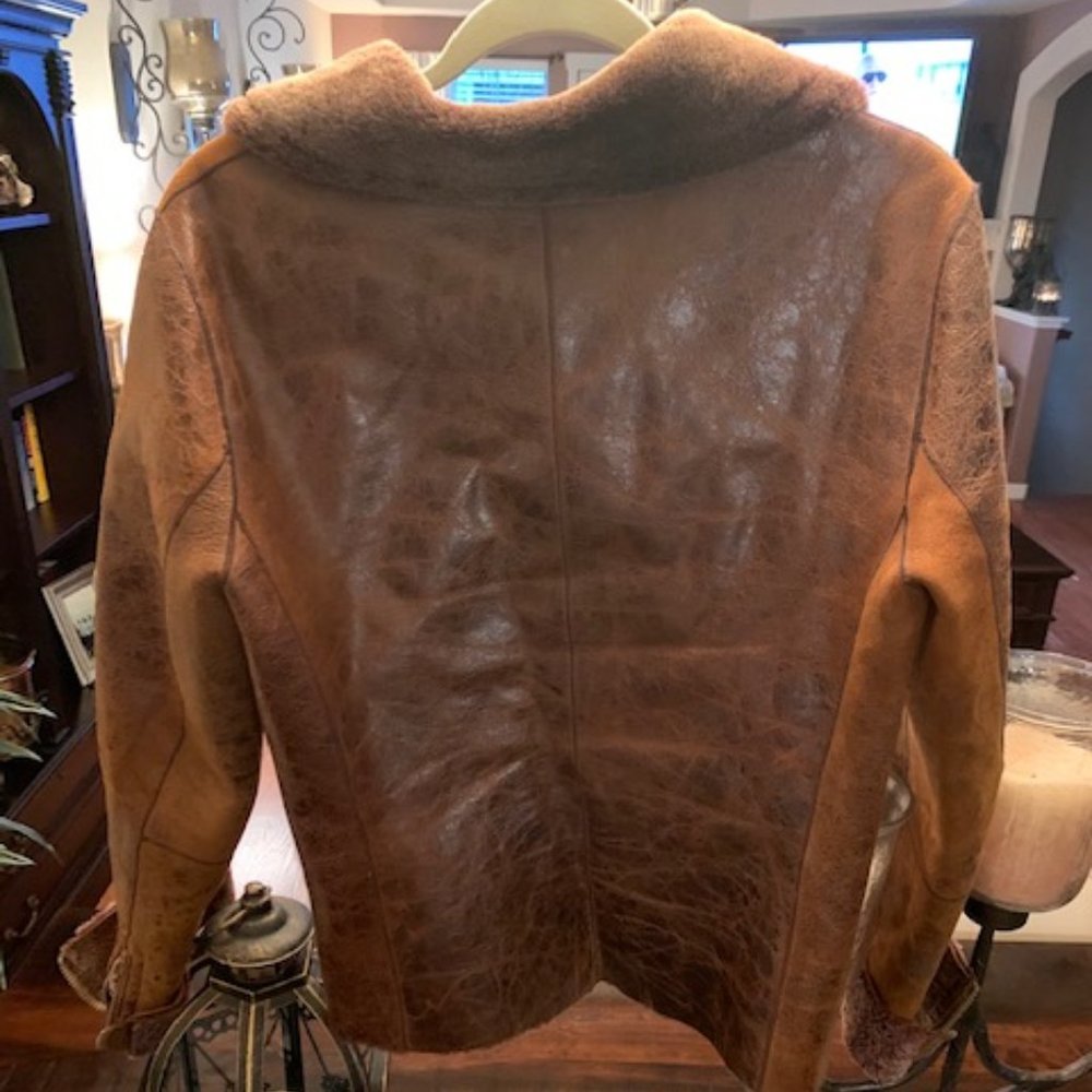 Shearling Leather Jacket - Picture 2 of 7
